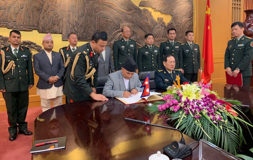 नेपाली सेनालाई चीनको करिब साढे दुई अर्ब सहयोग